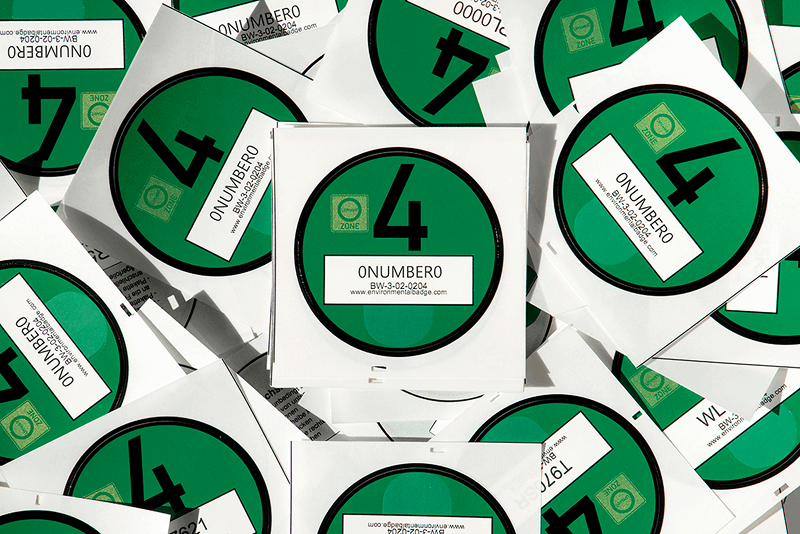 Saksa keskkonnakleebiste kollaaž